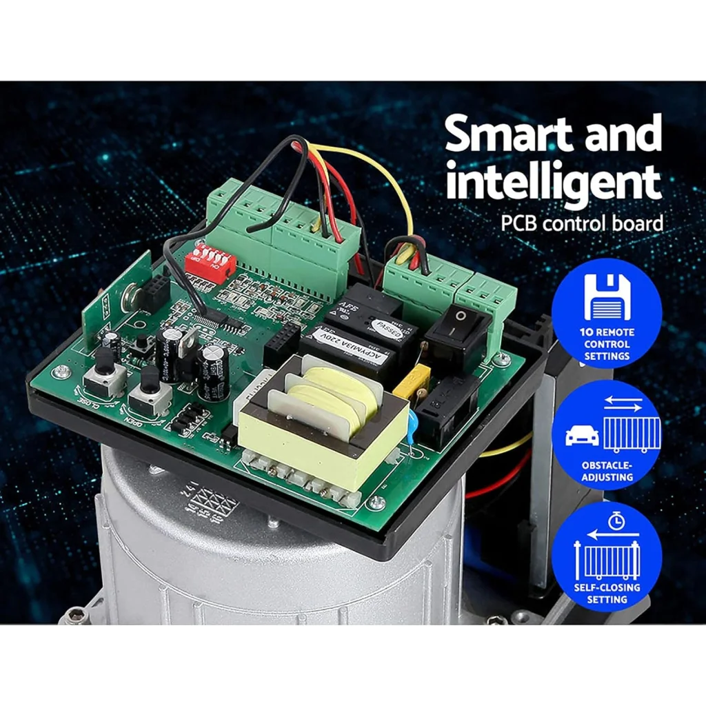 Electric Sliding Gate Opener 550W 0.74HP for 2m Gates w/ 6