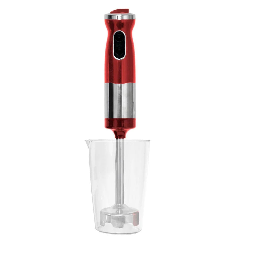 Electric Stick Hand Blender Mixer with Red 700ml Capacity
