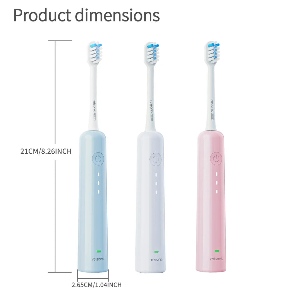 Electric Toothbrush with Ultra-Soft Gum Guard Brush Heads