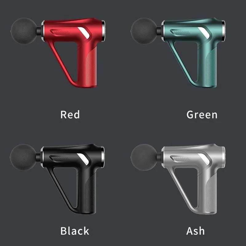 Electric Triangular Fascia Massage Gun - Silver Button