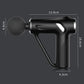 Electric Triangular Fascia Massage Gun - Silver Button