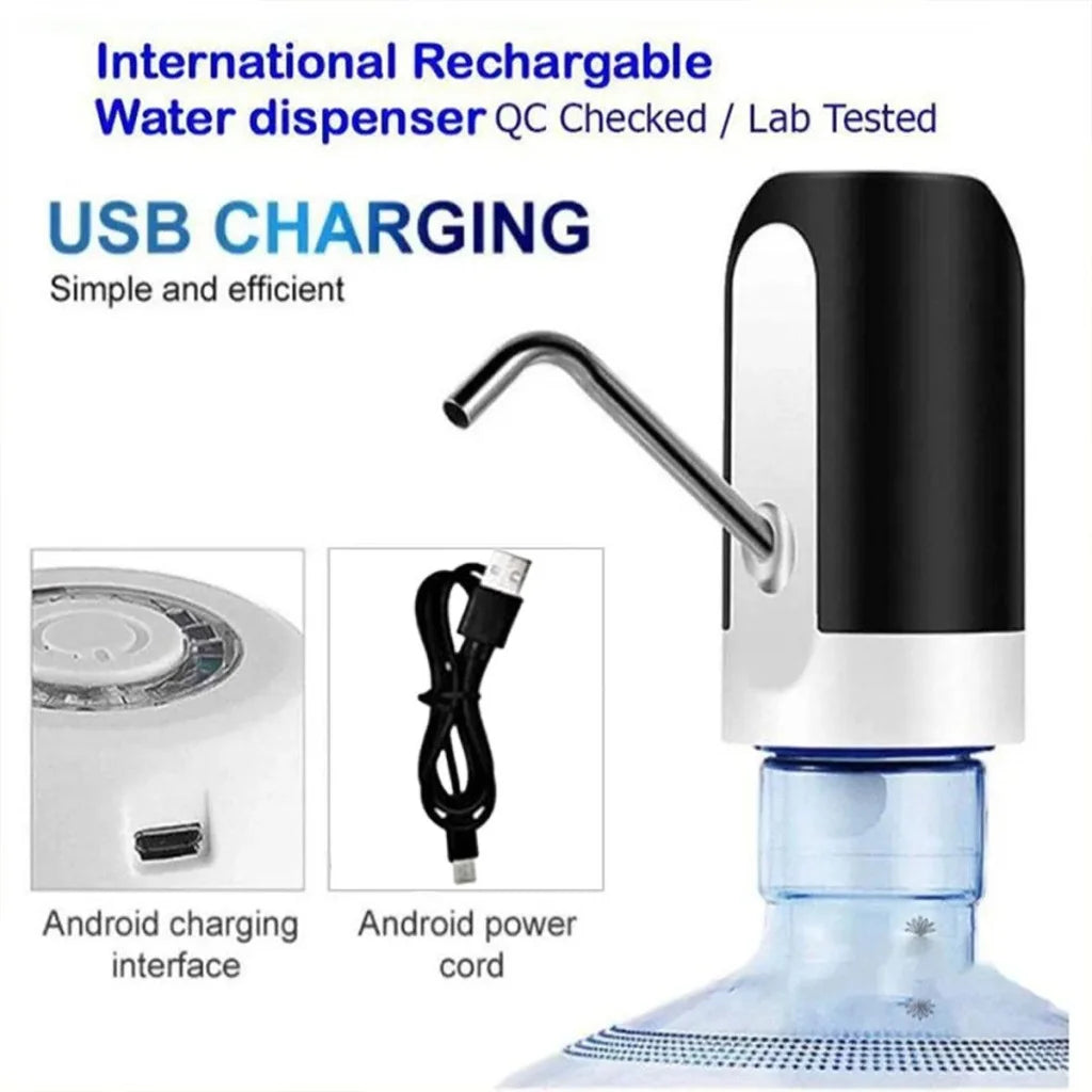 Electric Water Bottle Pump Dispenser Drinking Usb Button