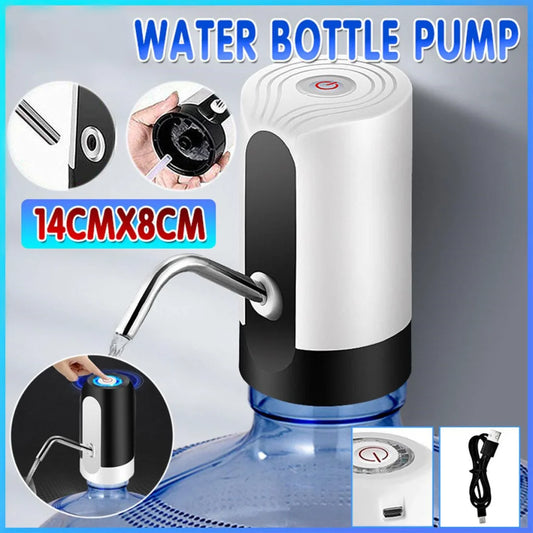 Electric Water Bottle Pump Dispenser Drinking Usb Button