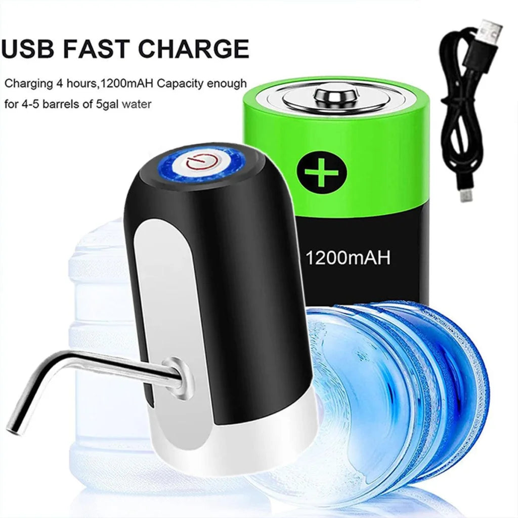 Electric Water Bottle Pump Dispenser Drinking Usb Button