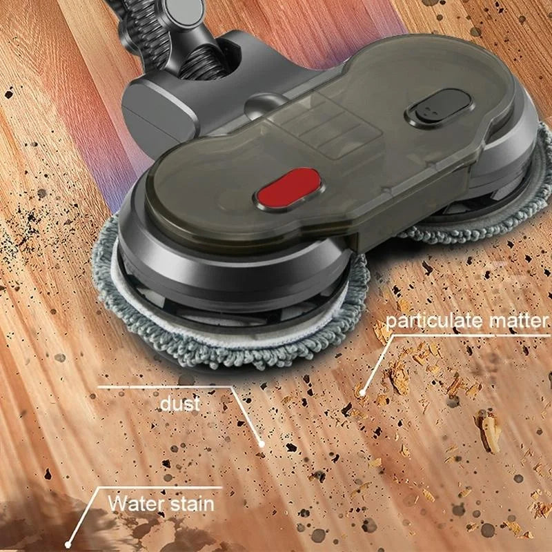 Electric Wet Dry Mopping Head With Water Tank For Dyson V15 - 6Pcs Rag-1962691929481285639