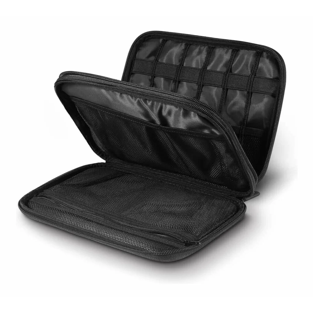 Electronic Accessories Organizer Travel Bag Double Layer