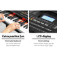 Electronic Piano Keyboard 61-Key Lighted LCD Display