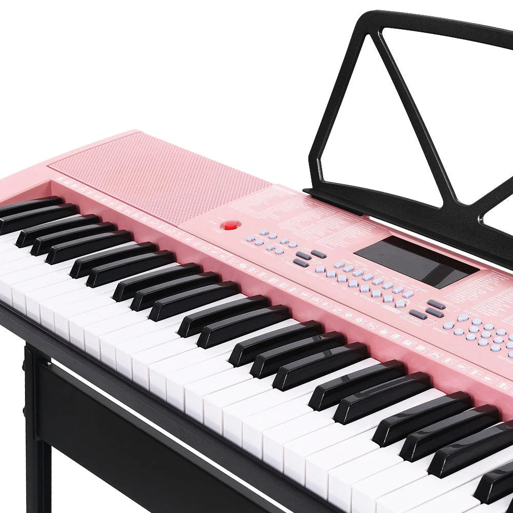 Electronic Piano Keyboard 61-Key Lighted with LED Holder