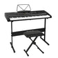 Electronic Piano Keyboard 61 Keys Digital with Stand Stool