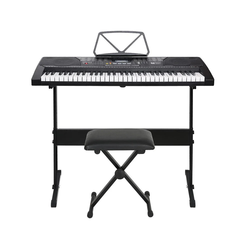 Electronic Piano Keyboard 61 Keys Digital with Stand Stool