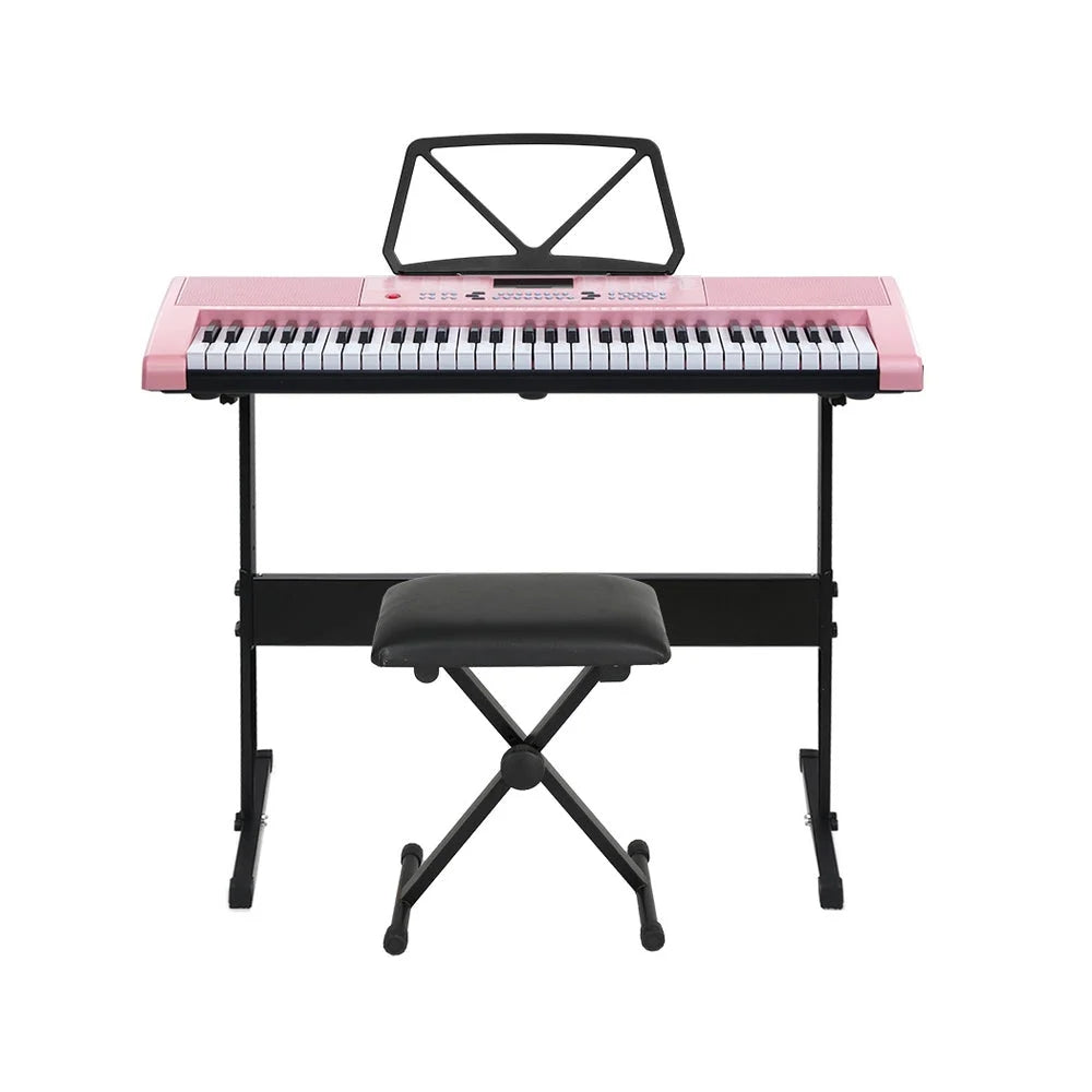 Electronic Piano Keyboard 61 Keys Digital with Stand Stool