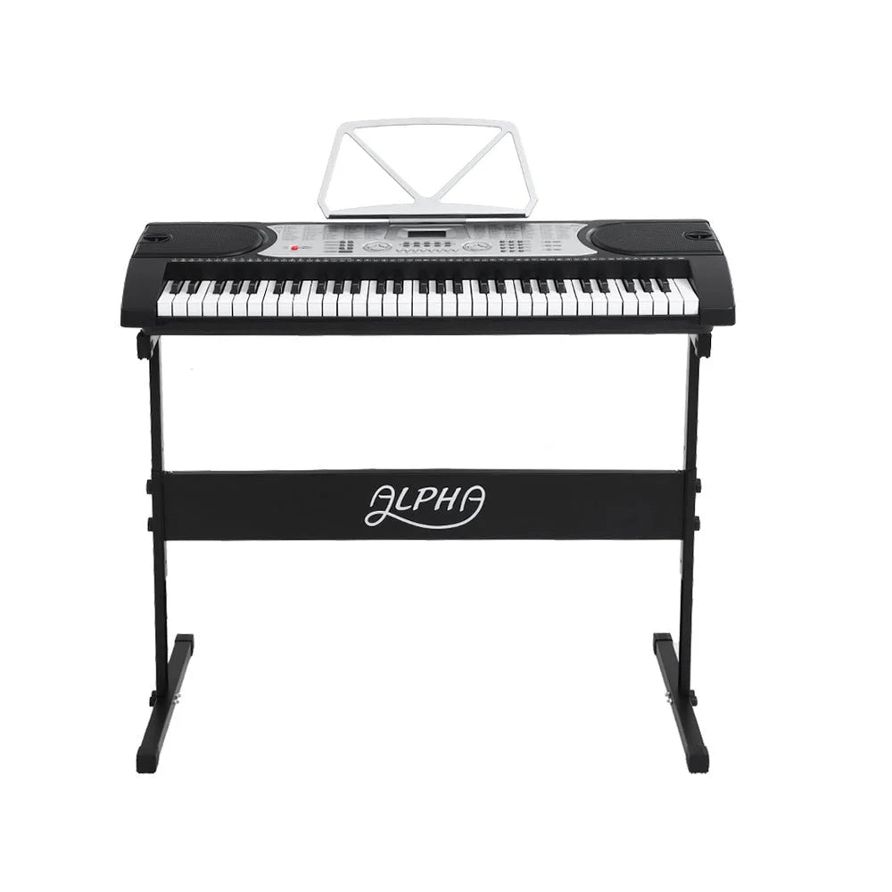 Electronic Piano Keyboard 61 Keys Digital with Stand Stool