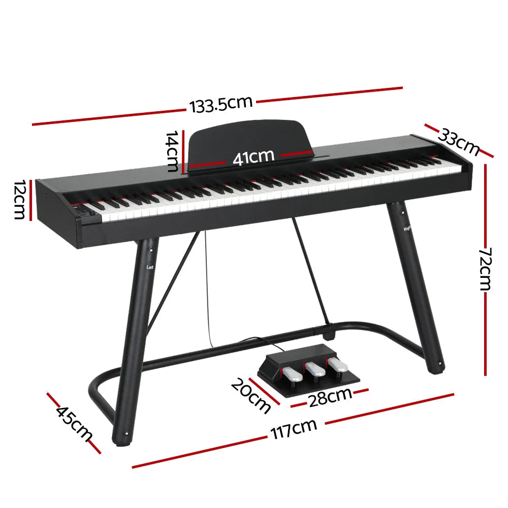 Electronic Piano Keyboard 88 Keys Digital with Stand Full