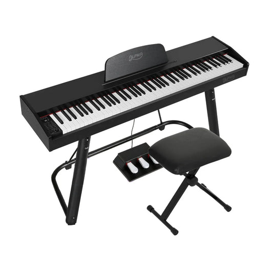 Electronic Piano Keyboard 88 Keys Digital with Stand Stool