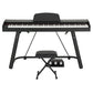 Alpha 88 Keys Digital Piano Keyboard with Stand Stool