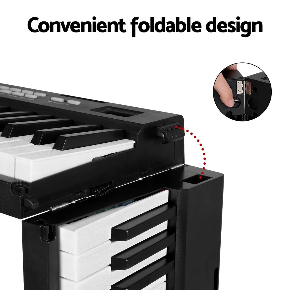 Electronic Piano Keyboard 88 Keys Foldable Digital