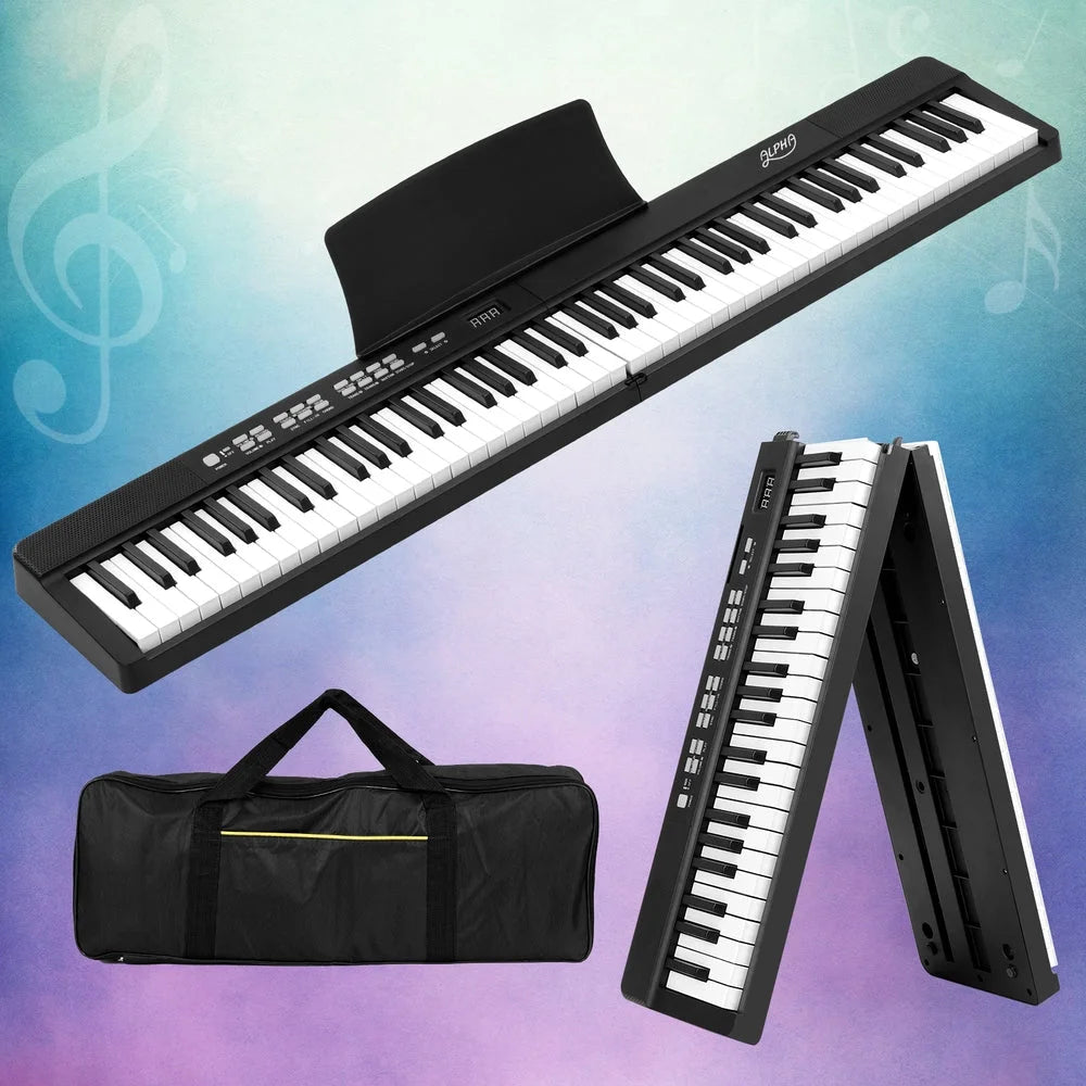 Electronic Piano Keyboard 88 Keys Foldable Digital
