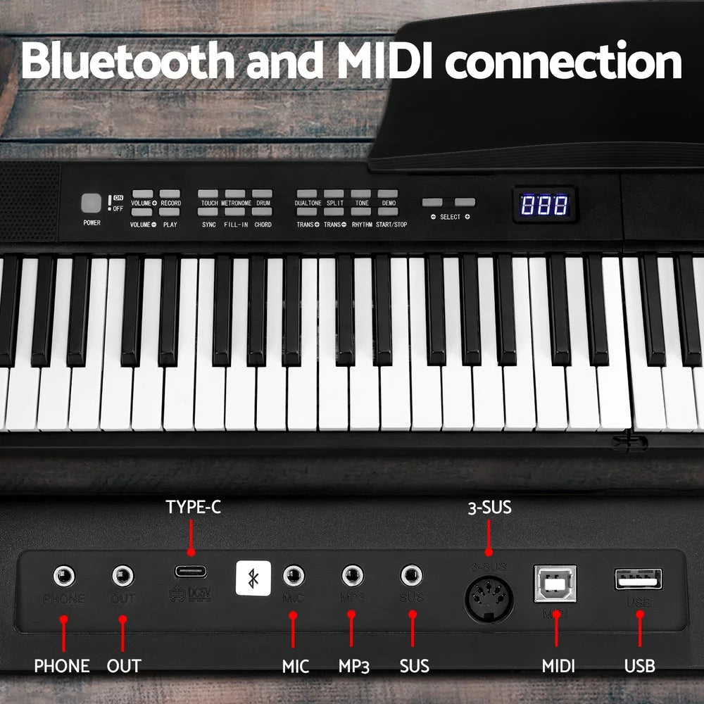 Electronic Piano Keyboard 88 Keys Foldable Digital
