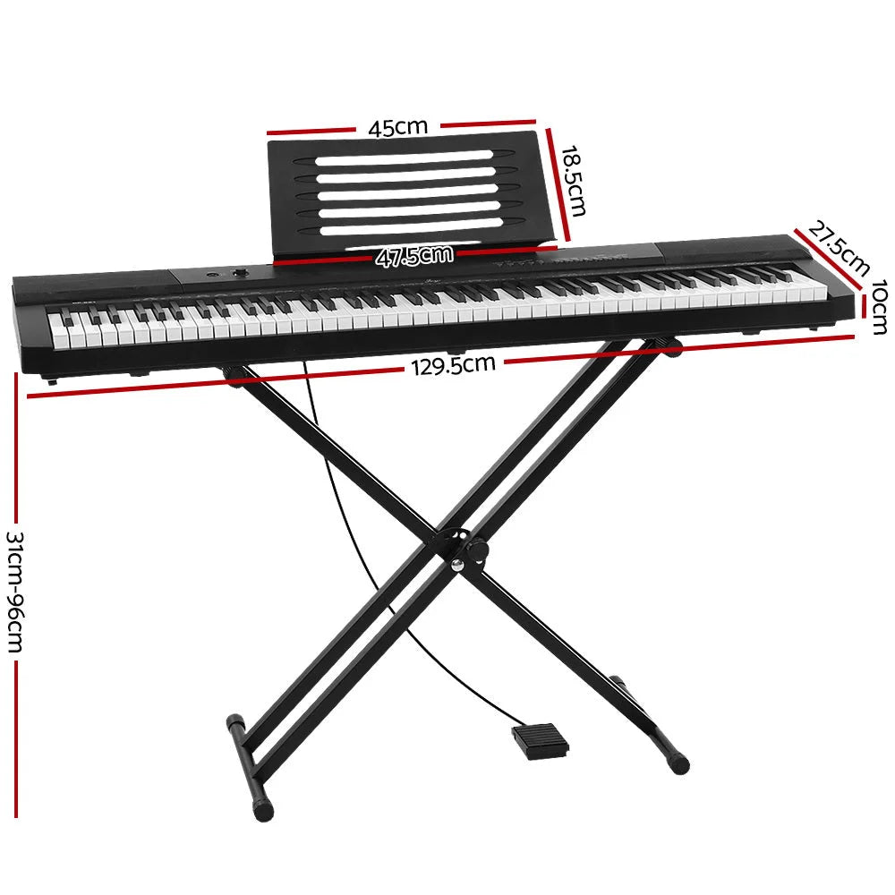 Electronic Piano Keyboard 88 Keys Holder Music Stand Touch