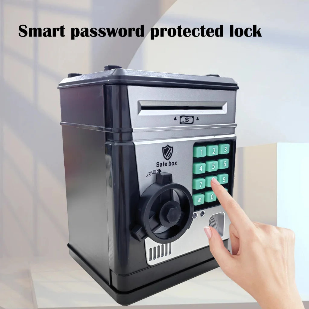 Electronic Piggy Bank Safe Box for Kids - Automatic Bill &