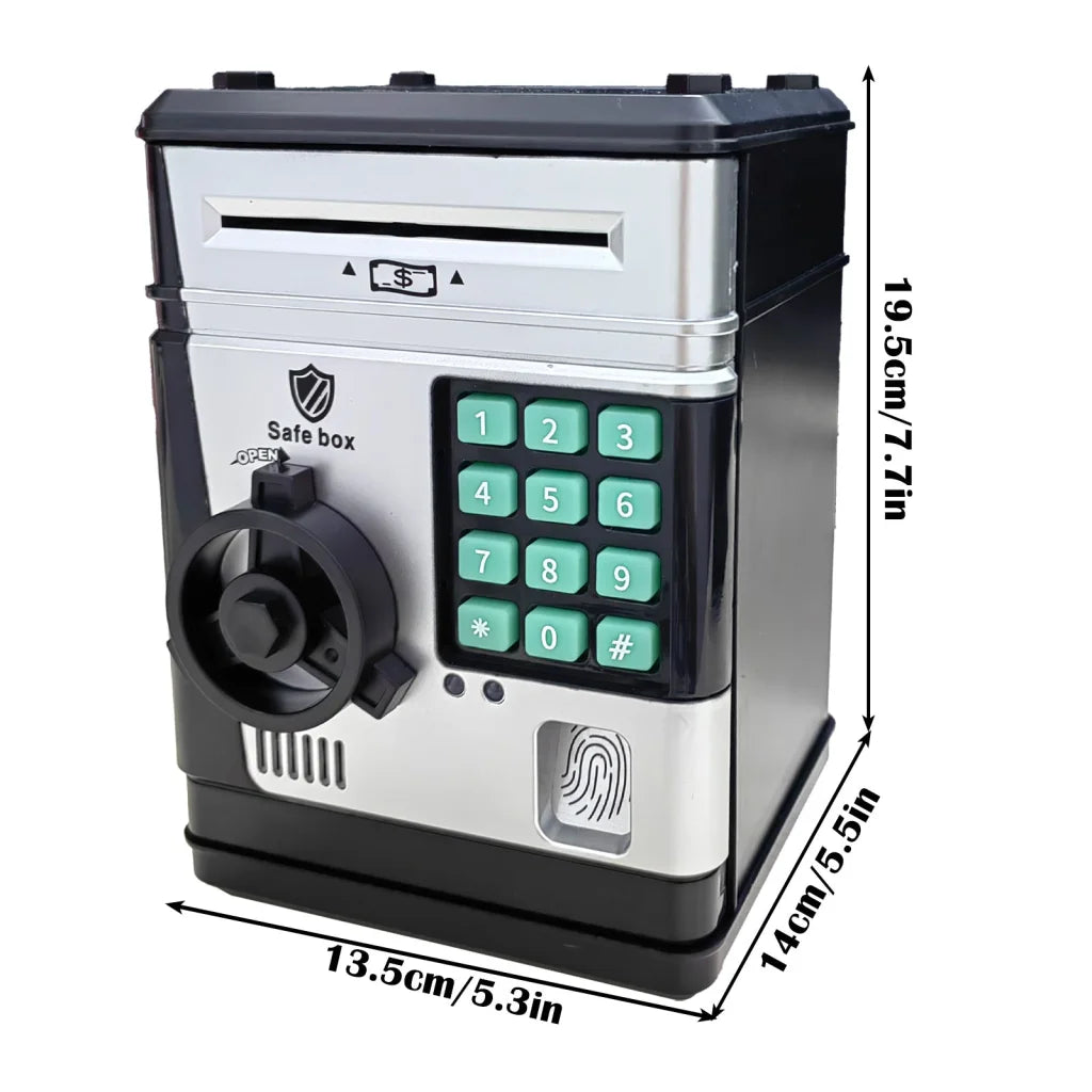 Electronic Piggy Bank Safe Box for Kids - Automatic Bill &
