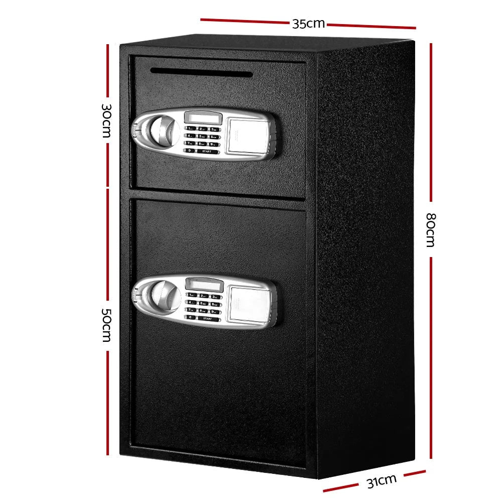 Electronic Safe Digital Security Box Double Door LCD