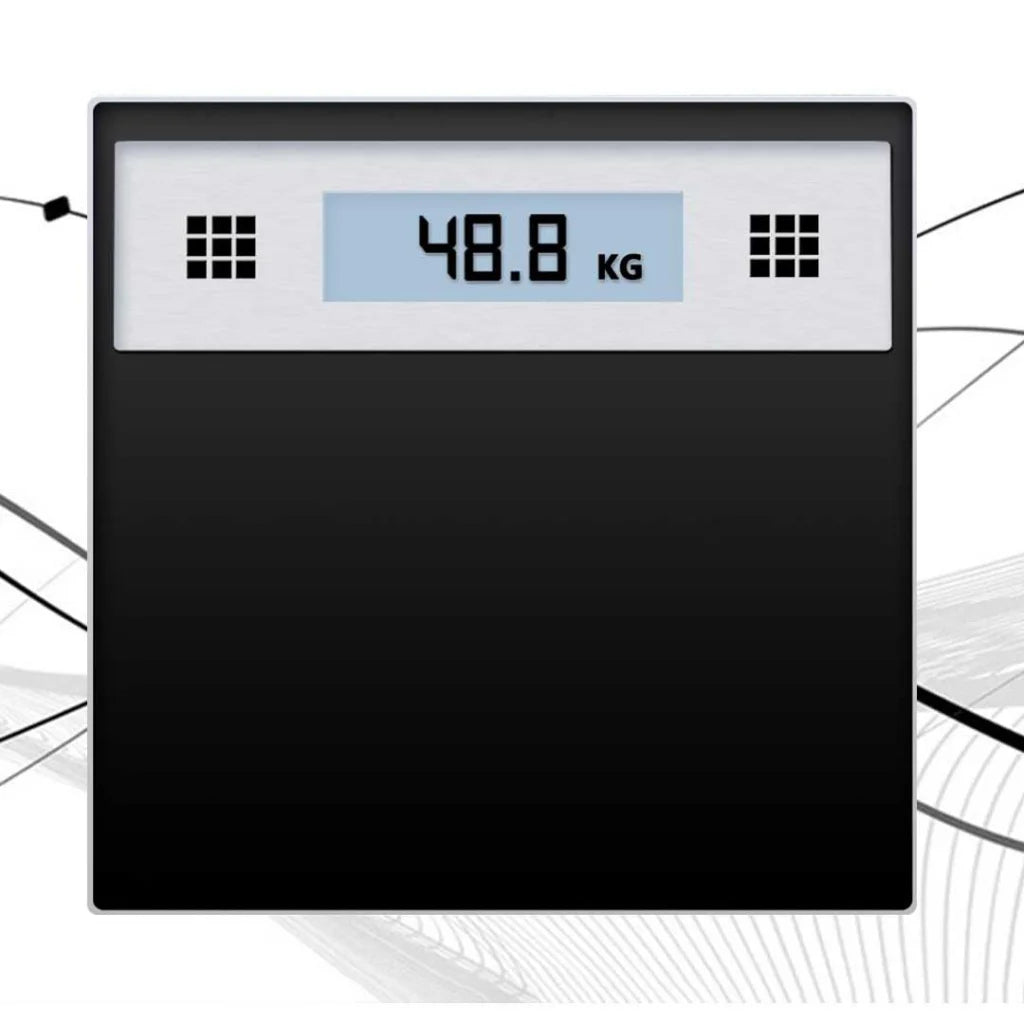 Electronic Talking Scale 180kg Fitness Weight Glass Bathroom Scale LCD Display - Stainless - Premium