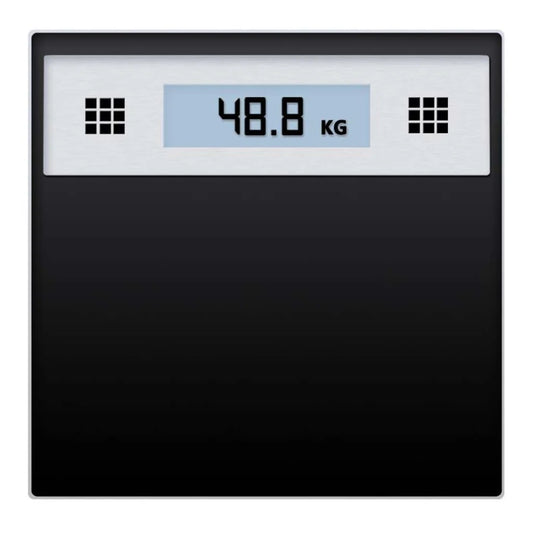Electronic Talking Scale 180kg Fitness Weight Glass Bathroom Scale LCD Display - Stainless - Premium