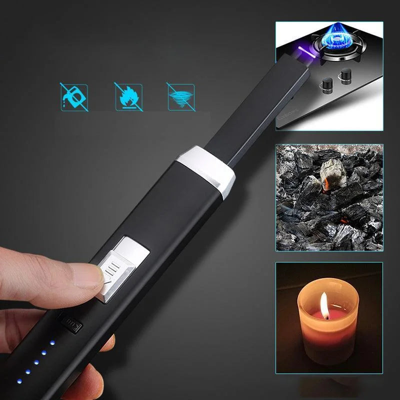 Electronic Usb Rechargeable Pulse Arc Candle Lighter