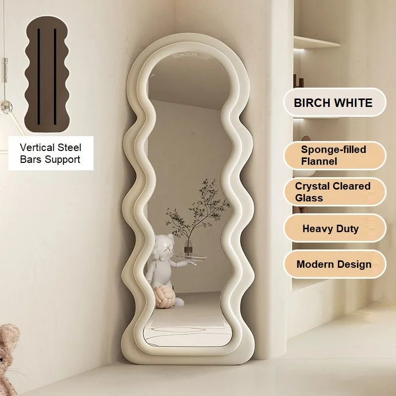 Elegance Curvy Floor Mirror 1.7M Wavy Full-Length Squiggle