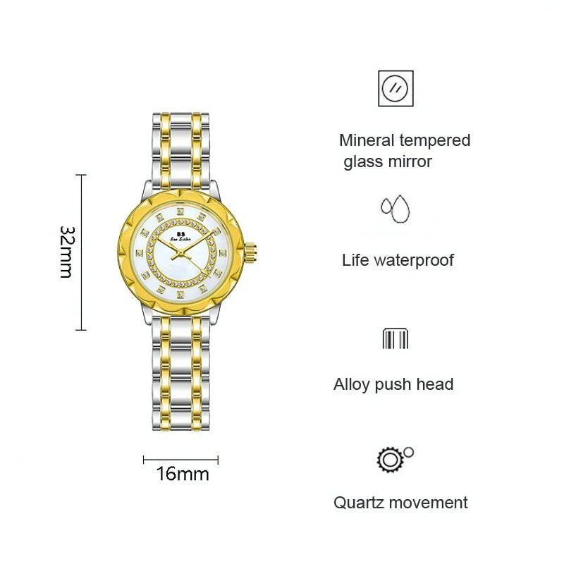 Elegant Lace Women Watch - Golden - Fashion > Women’s
