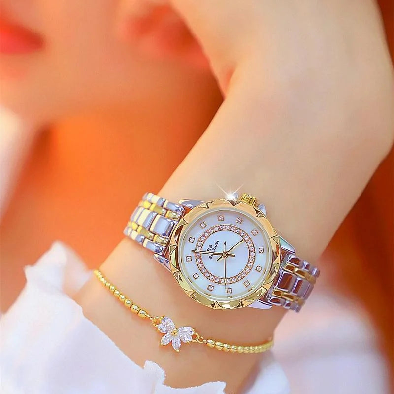Elegant Lace Women Watch - Golden - Fashion > Women’s