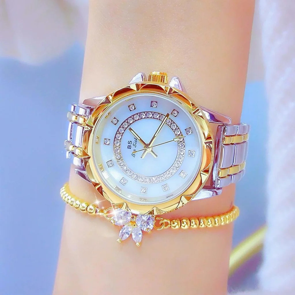 Elegant Lace Women Watch - Golden - Fashion > Women’s
