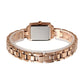 Elegant Square Quartz Watch for Women with Diamonds