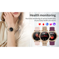 Elegant Women’s Smartwatch,HD Touchscreen Bluetooth Calls