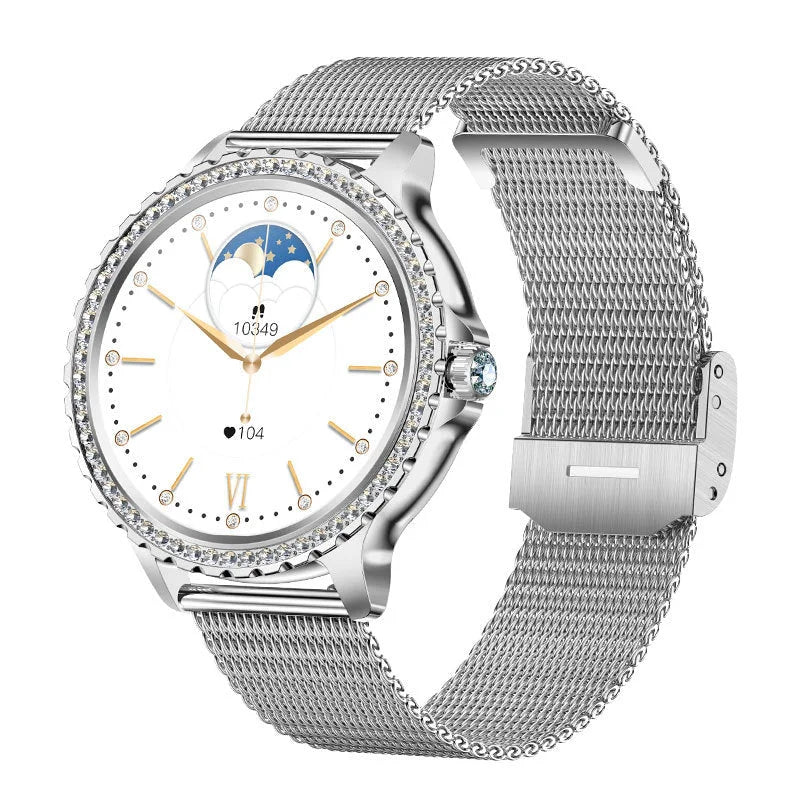Elegant Women’s Smartwatch,HD Touchscreen Bluetooth Calls
