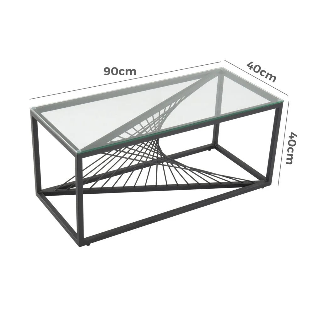 Eleganza Glass Enclave Coffee Table - Modern Aesthetic