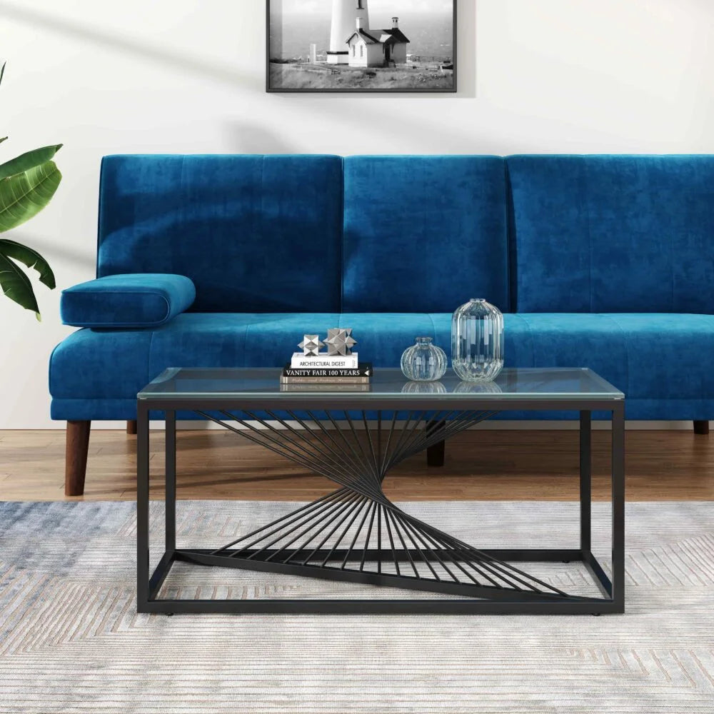 Eleganza Glass Enclave Coffee Table - Modern Aesthetic