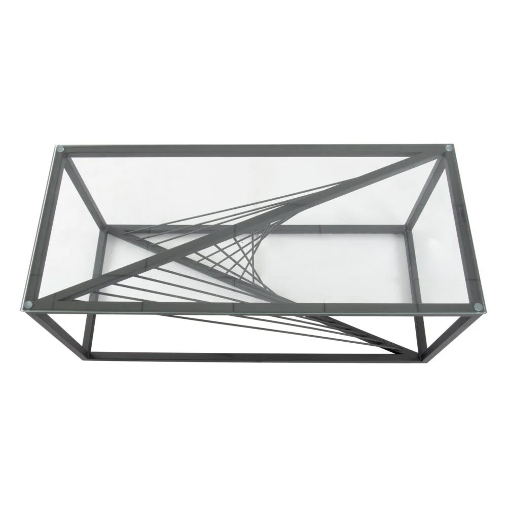 Eleganza Glass Enclave Coffee Table - Modern Aesthetic