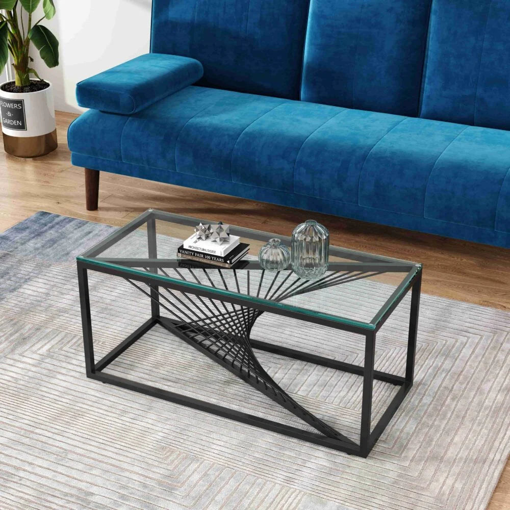 Eleganza Glass Enclave Coffee Table - Modern Aesthetic