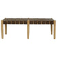 Elliot Leather Bench (Natural) - Furniture > Living Room >
