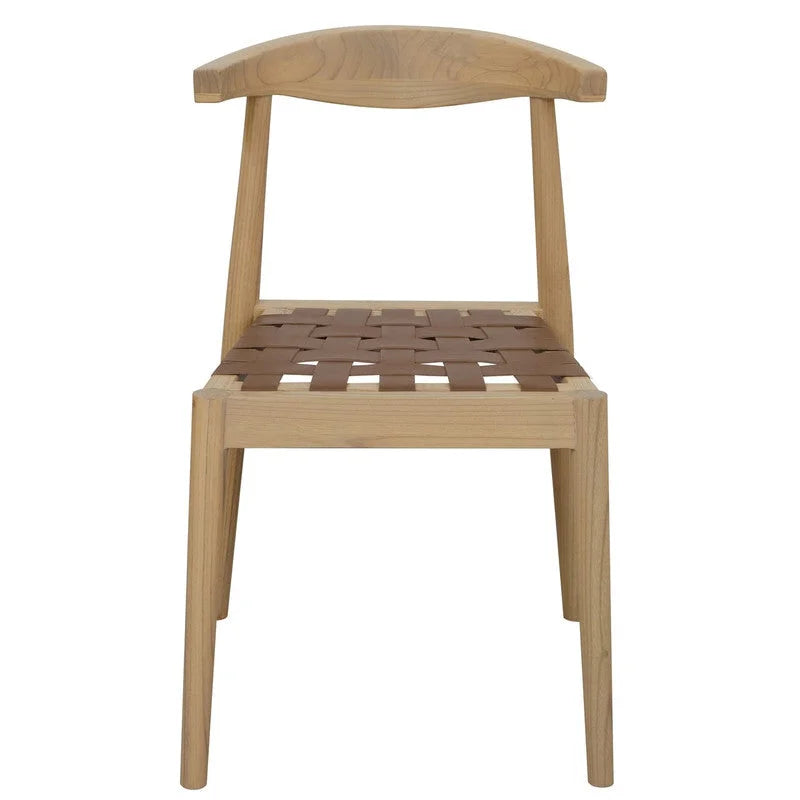 Elliot Leather Dining Chair (Natural) - Furniture > Dining