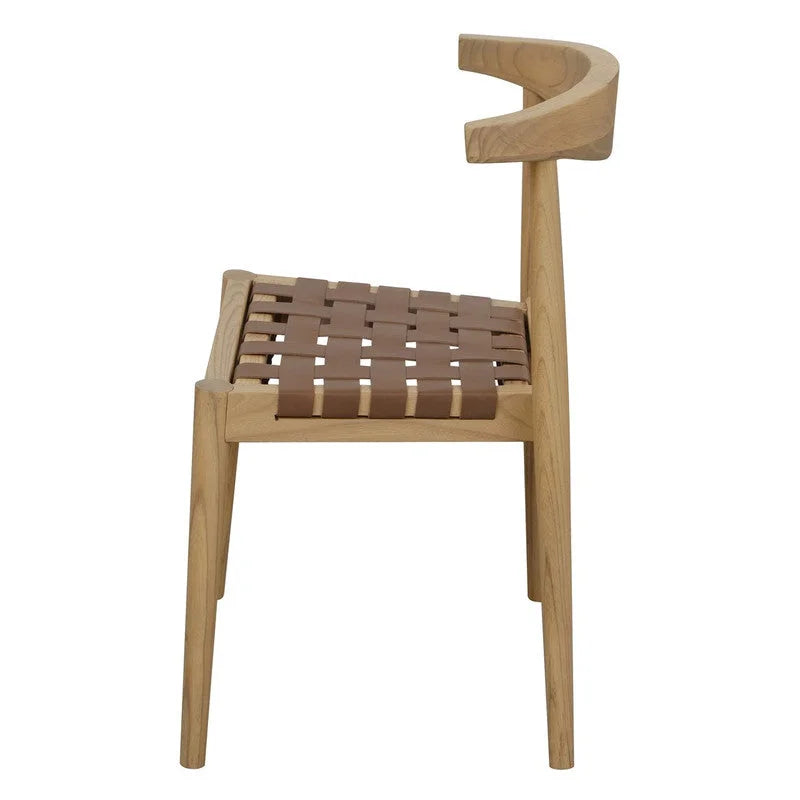 Elliot Leather Dining Chair (Natural) - Furniture > Dining