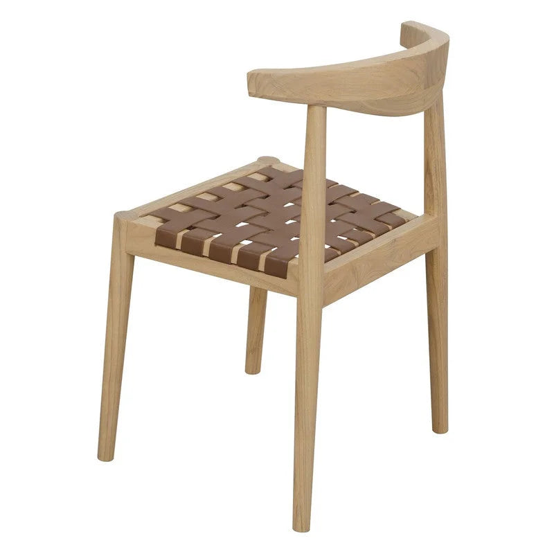 Elliot Leather Dining Chair (Natural) - Furniture > Dining