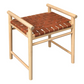 Elliot Single Seater Bench with Leather - Natural