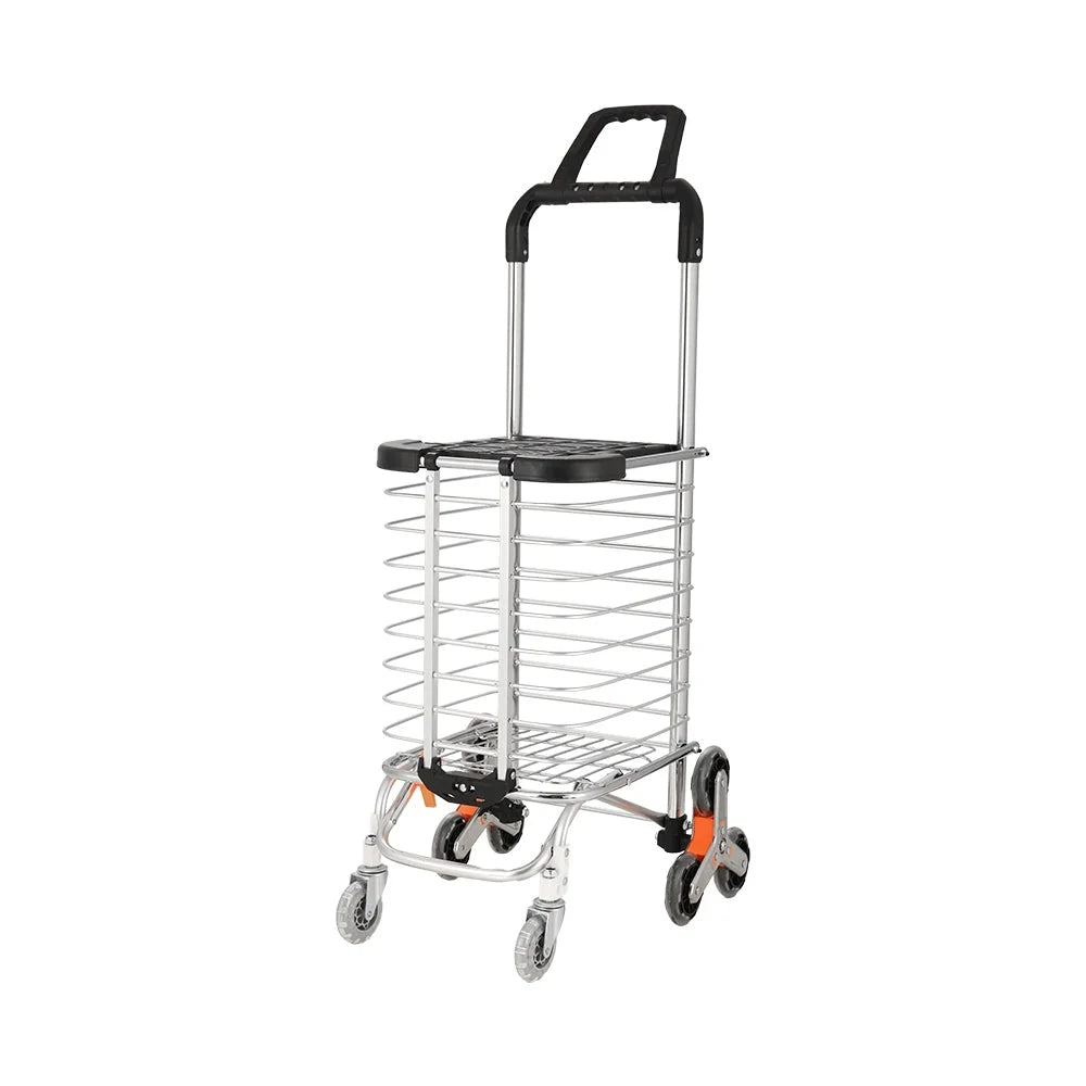 35l storage trolley with drawer storage and towel rail