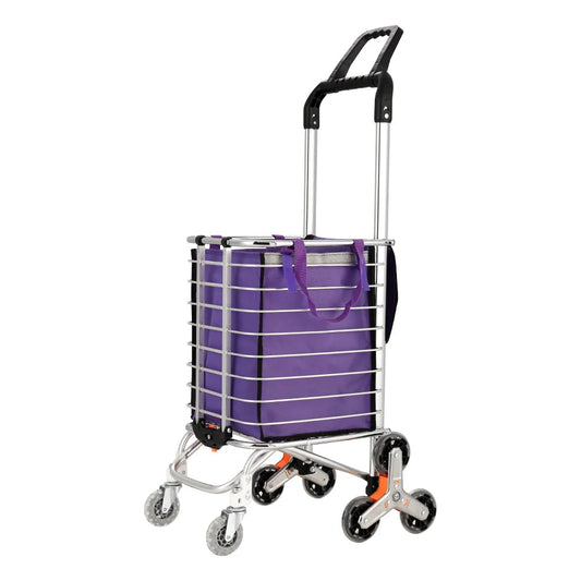 35l storage trolley with cupboard storage and rolling base