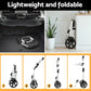 Aluminum 45kg storage trolley with shelves and rolling caster wheels
