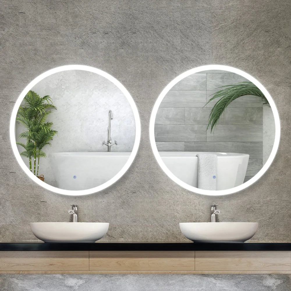 Embellir 2 Wall Mirror 80cm with Led light Makeup Home