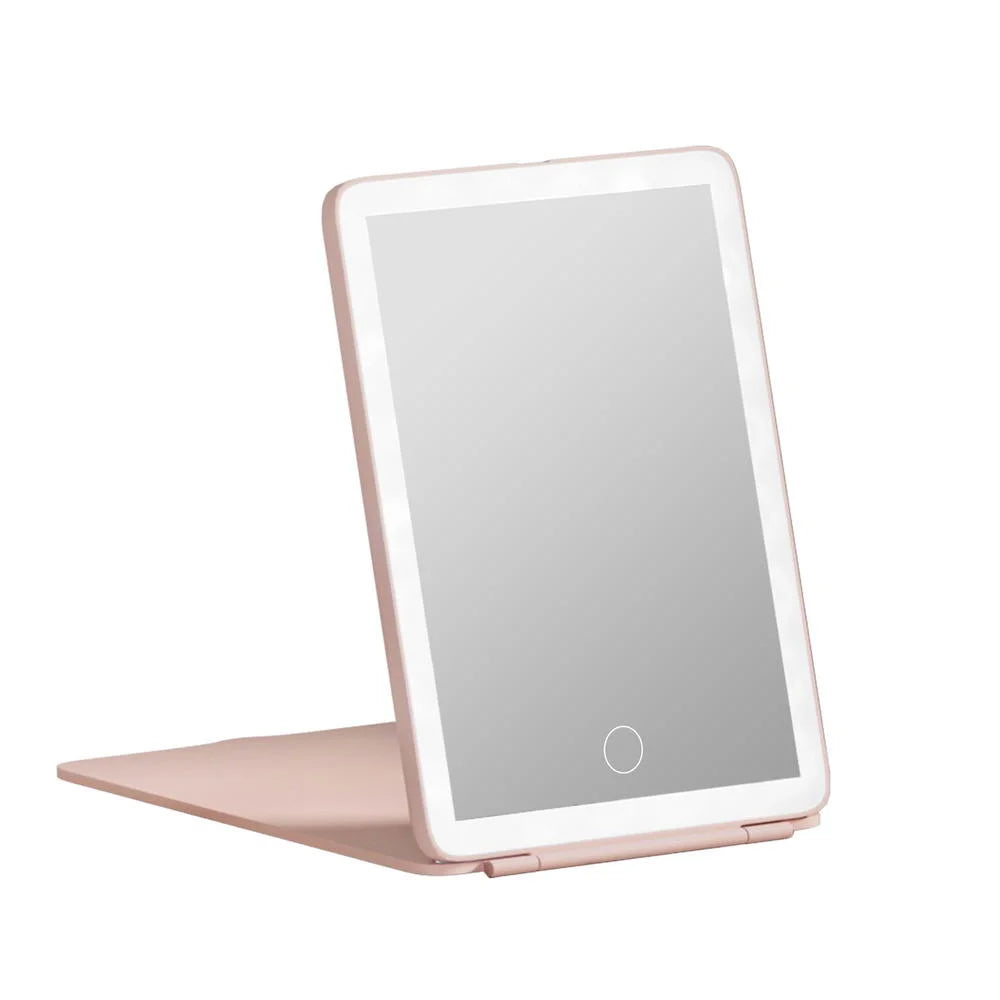 Pink mirror with embellir compact makeup w
